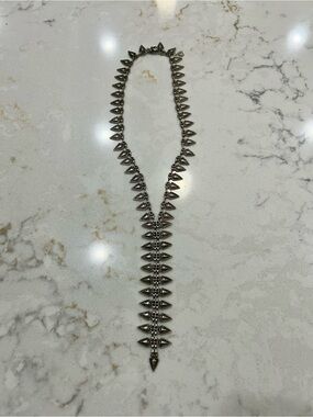 Gunmetal Spike Statement Necklace - Women Jewelry